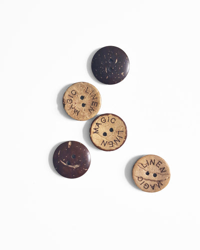 Coconut buttons 5pcs