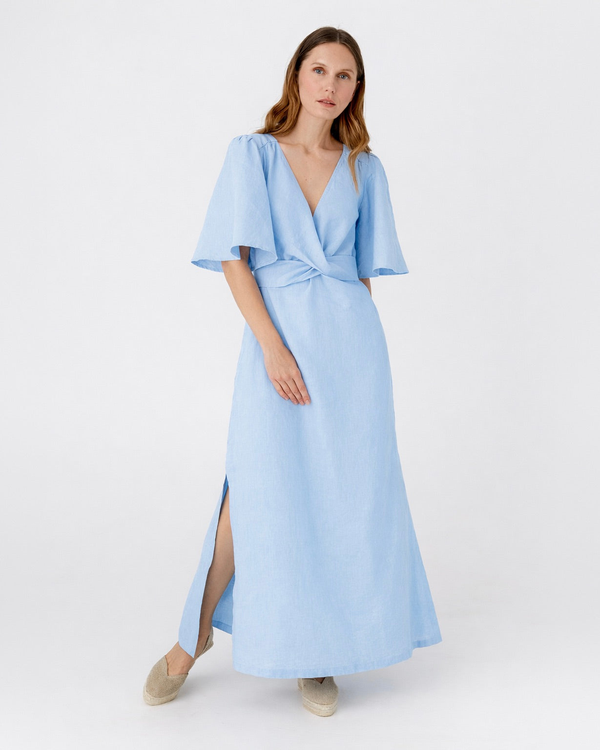 Maxi-Leinenkleid AGRA in verschiedenen Farben