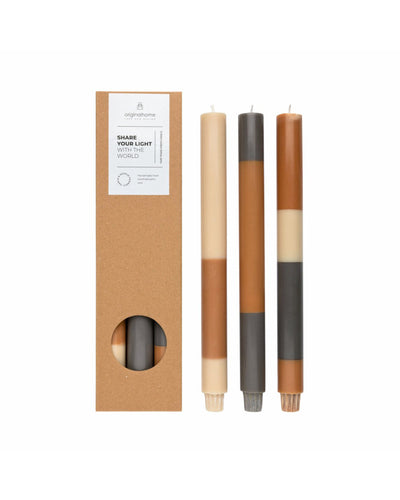 Layered Candles in Earth - MagicLinen