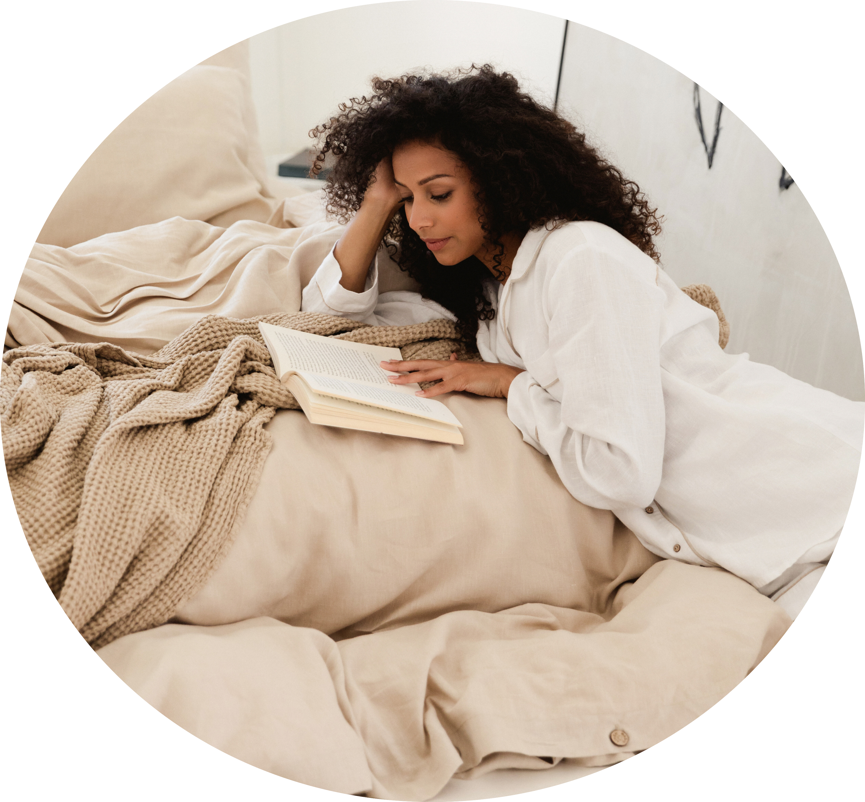 Linen bedding