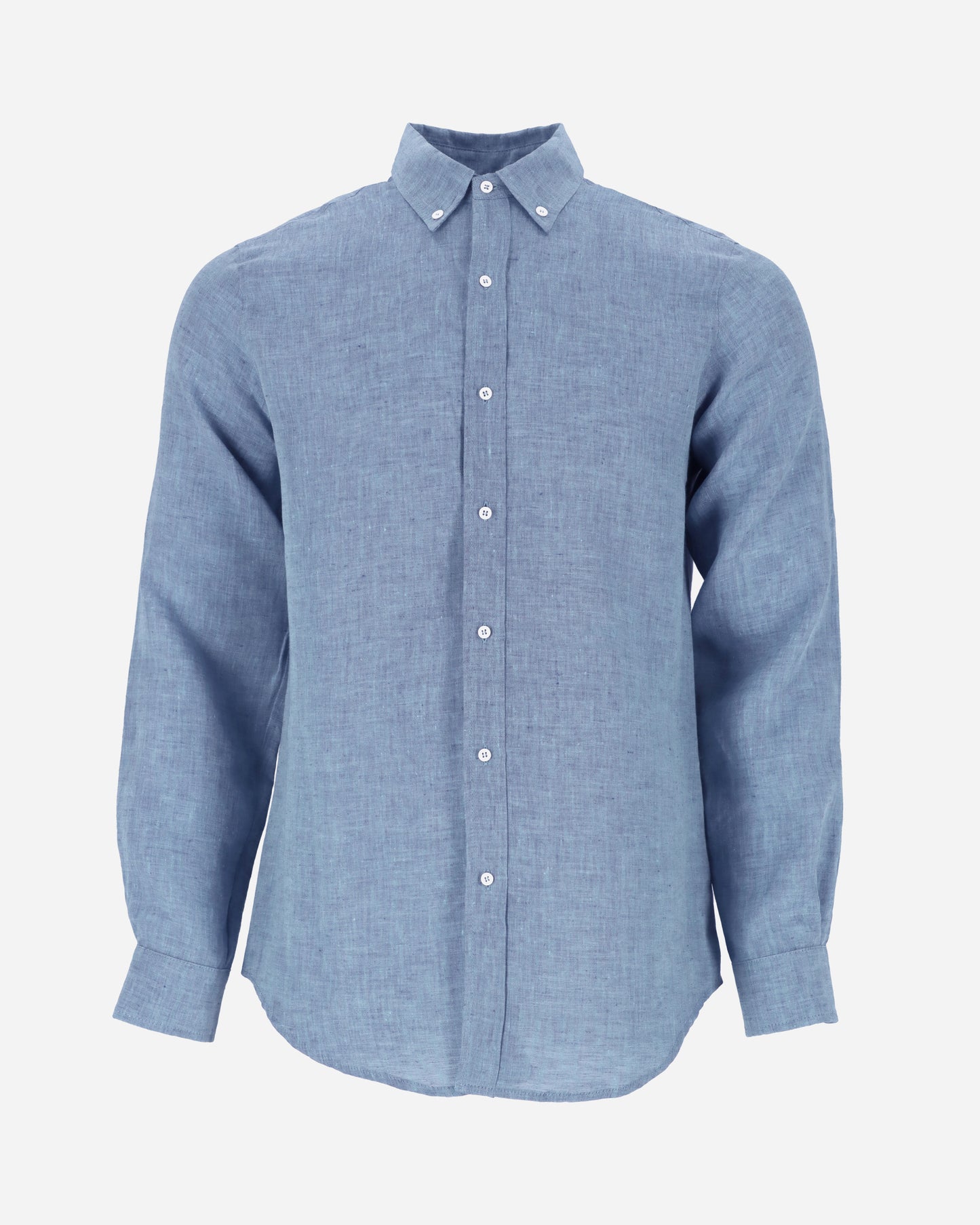 Men's classic linen shirt WENGEN in Denim chambray - MagicLinen