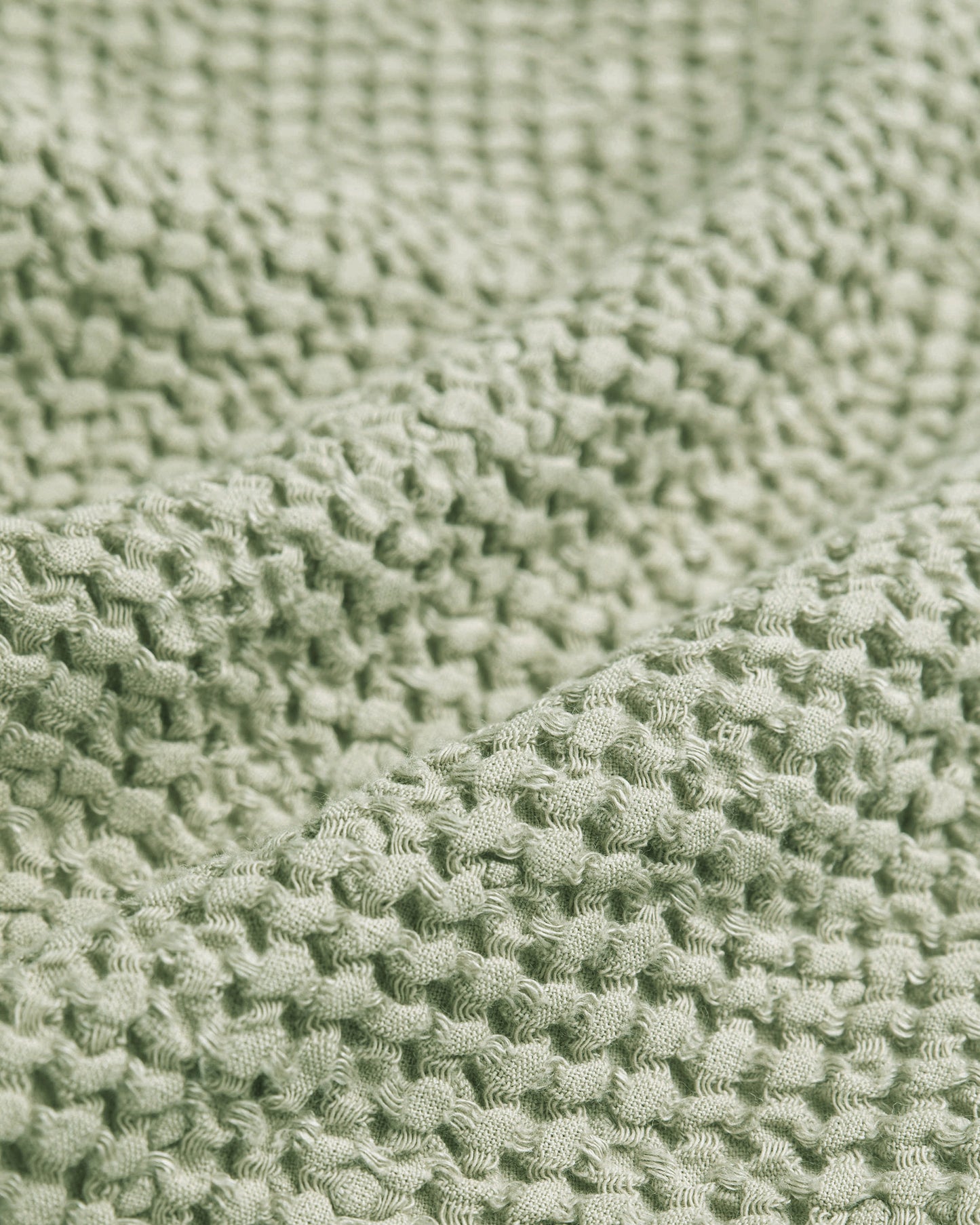 Waffle Bath Mat in Sage green - MagicLinen