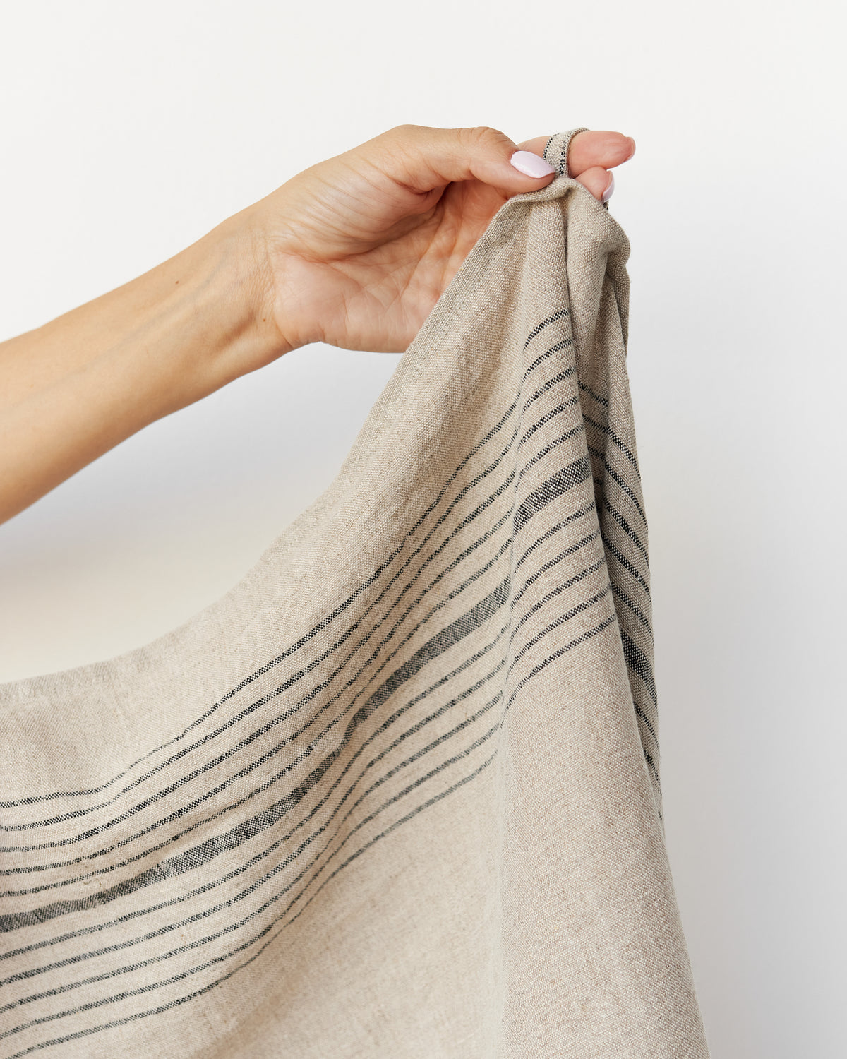 Linen tea towel in Artisan stripe