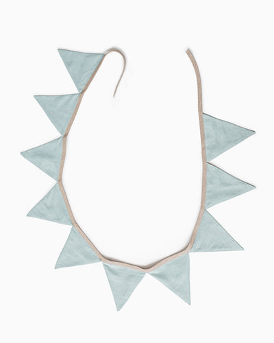 Linen bunting in Dusty Blue - MagicLinen