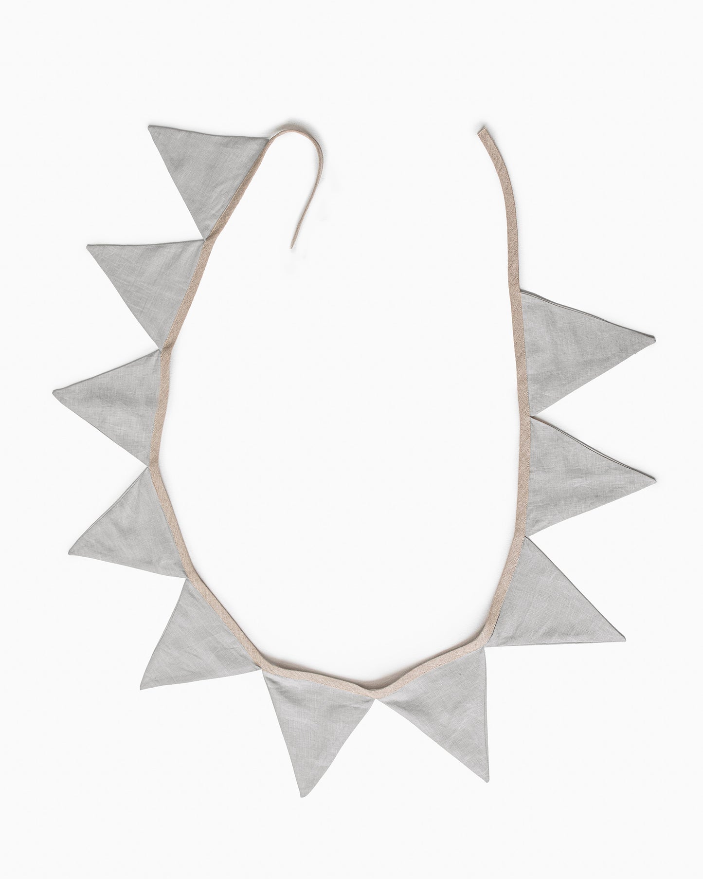 Linen bunting in Light Gray - MagicLinen