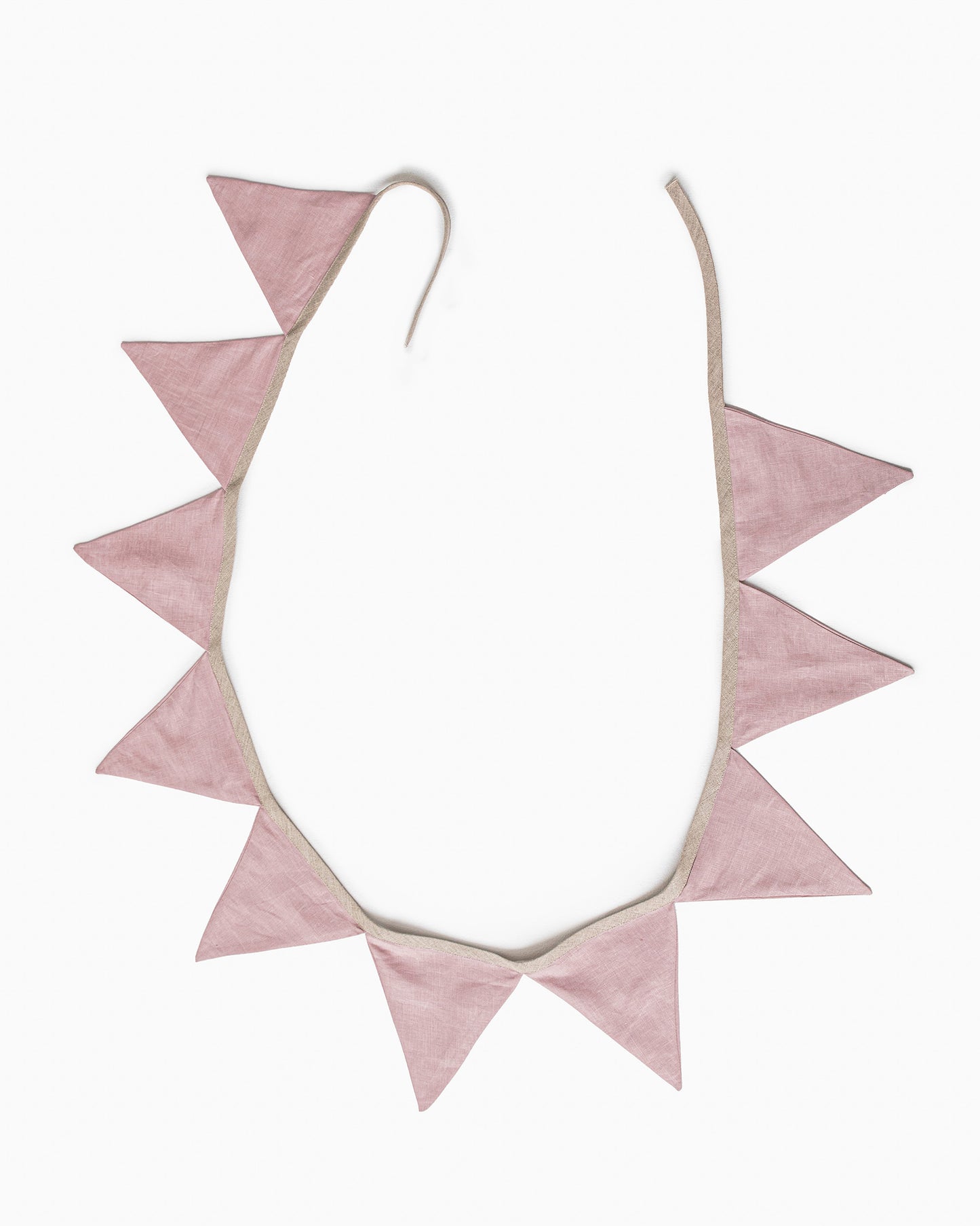 Linen bunting in Woodrose - MagicLinen