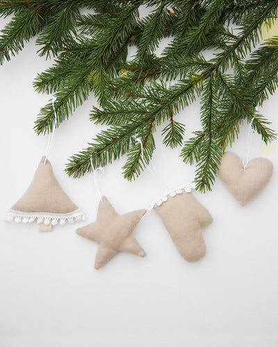 Christmas tree decorations (Set of 4)
