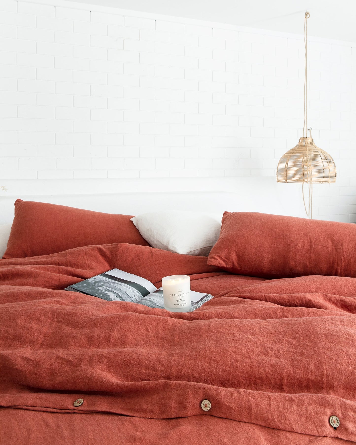 Clay linen pillowcase - MagicLinen