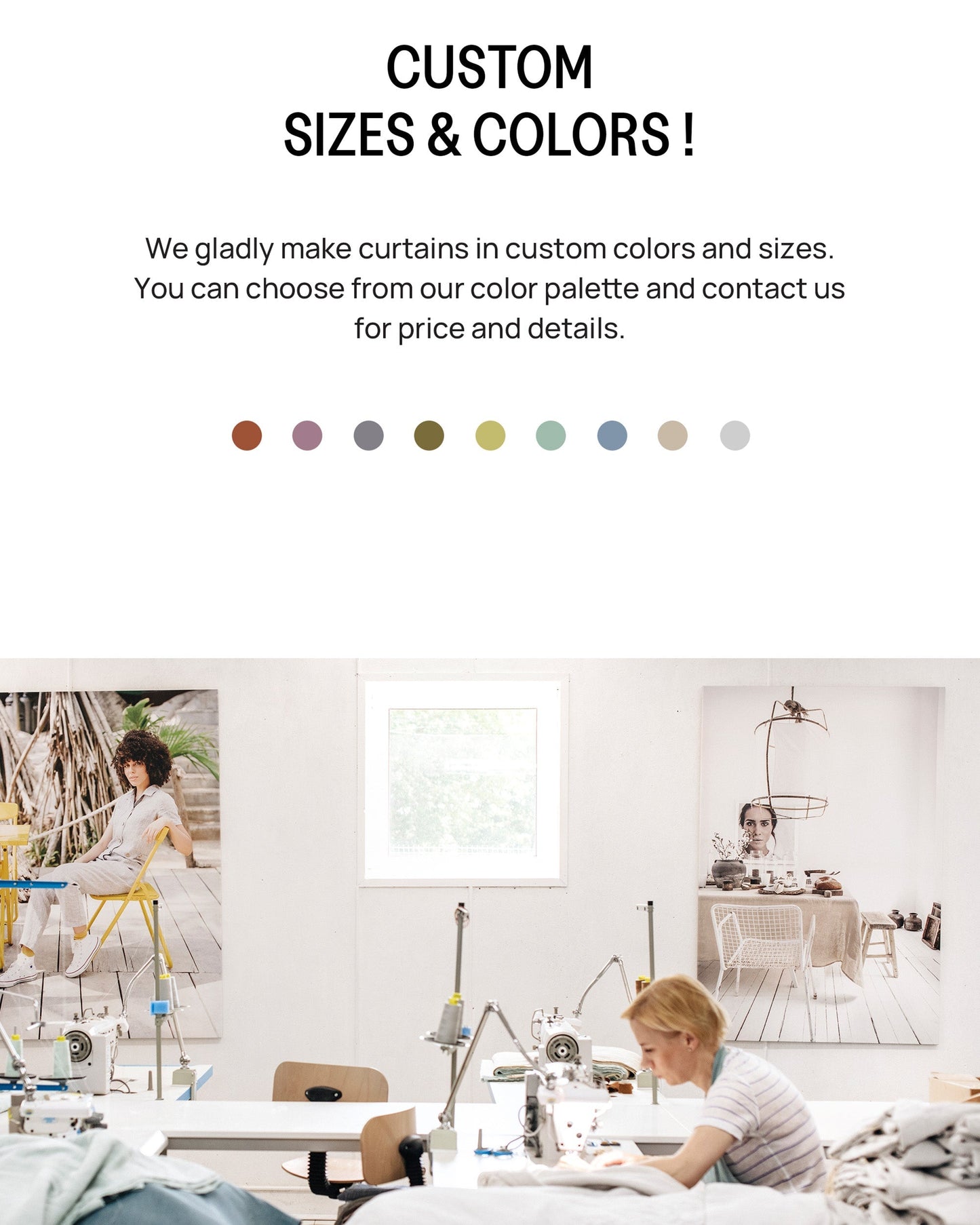 Blackout linen curtain panel (1 pcs) in Light gray - MagicLinen