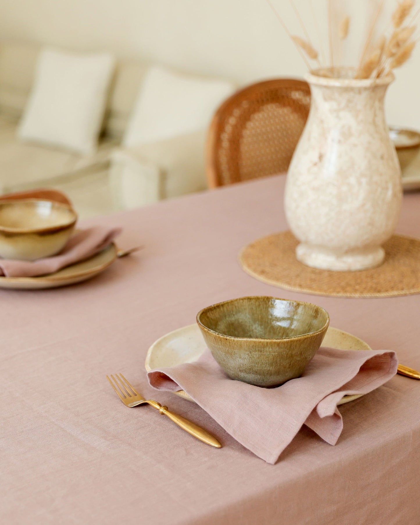 Woodrose linen napkin set of 2 - MagicLinen