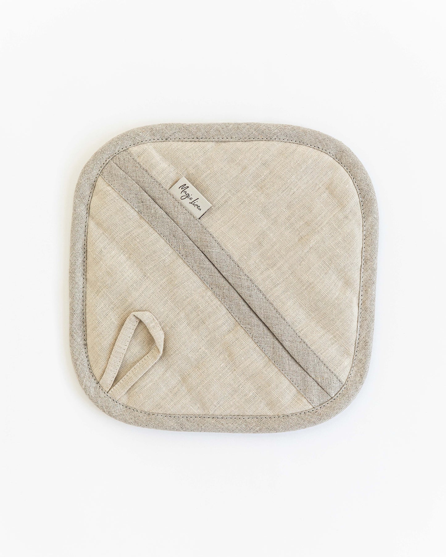 Linen pot-holder (1 pcs) in Natural linen - MagicLinen