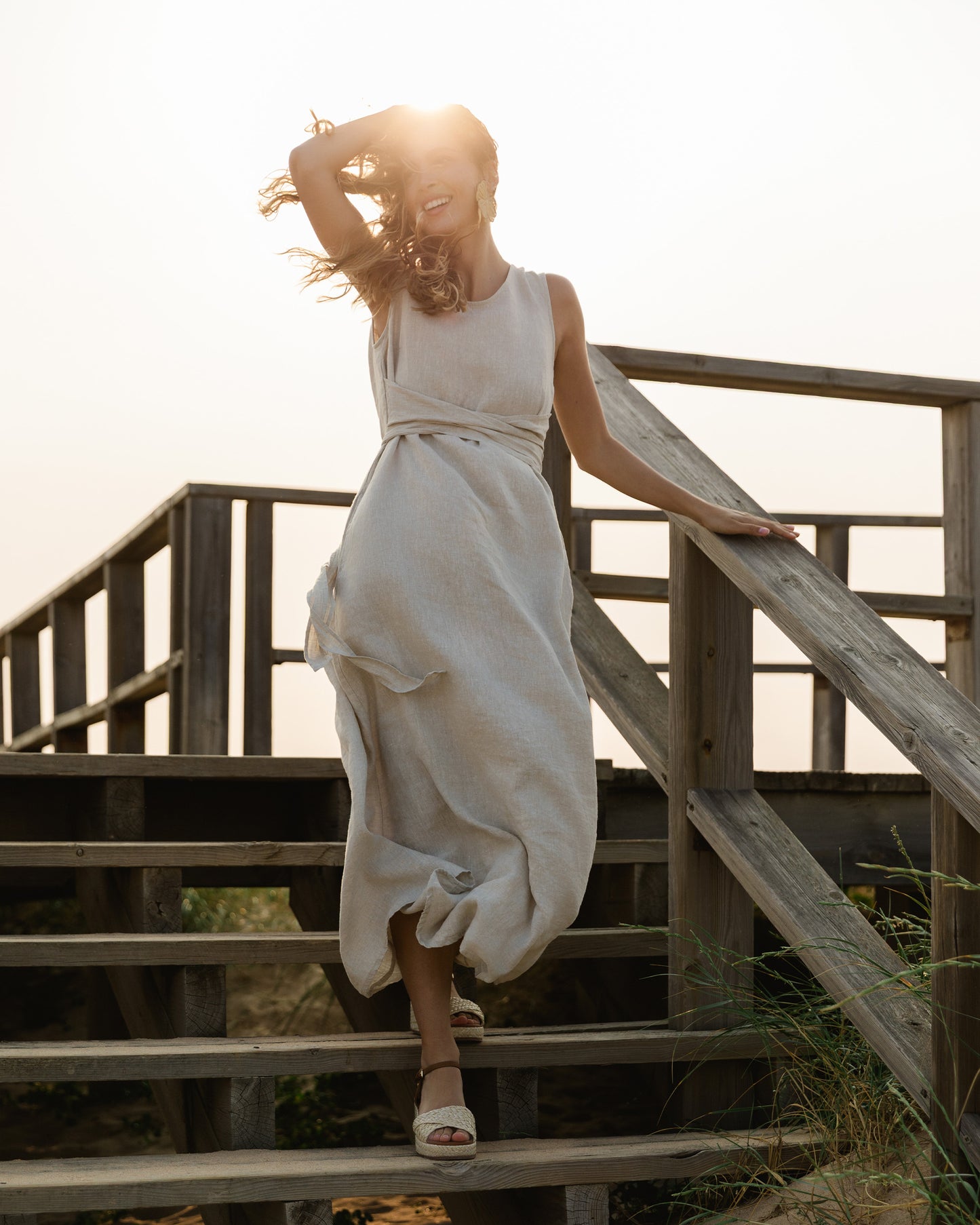 Made to order Long linen dress BORACAY
