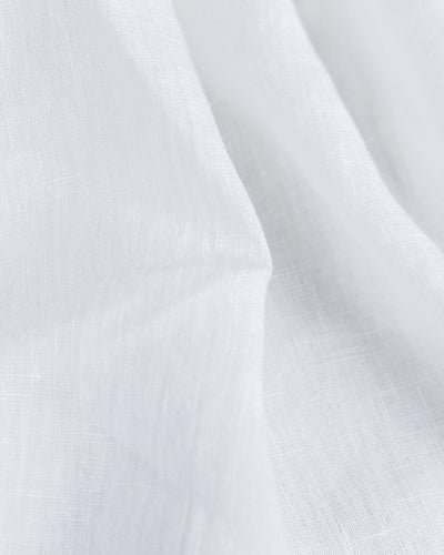 Mermaid ruffle linen pillowcase in White - MagicLinen