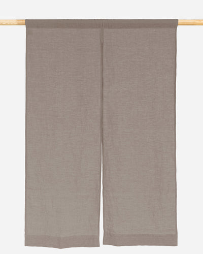 Linen Noren Curtains in Mocha | Magiclinen