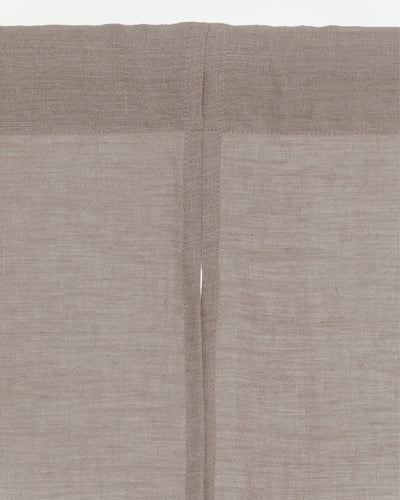 Linen Noren Curtains in Mocha | Magiclinen