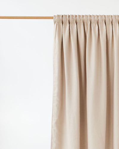 Blackout linen curtain panel (1 pcs) in Natural