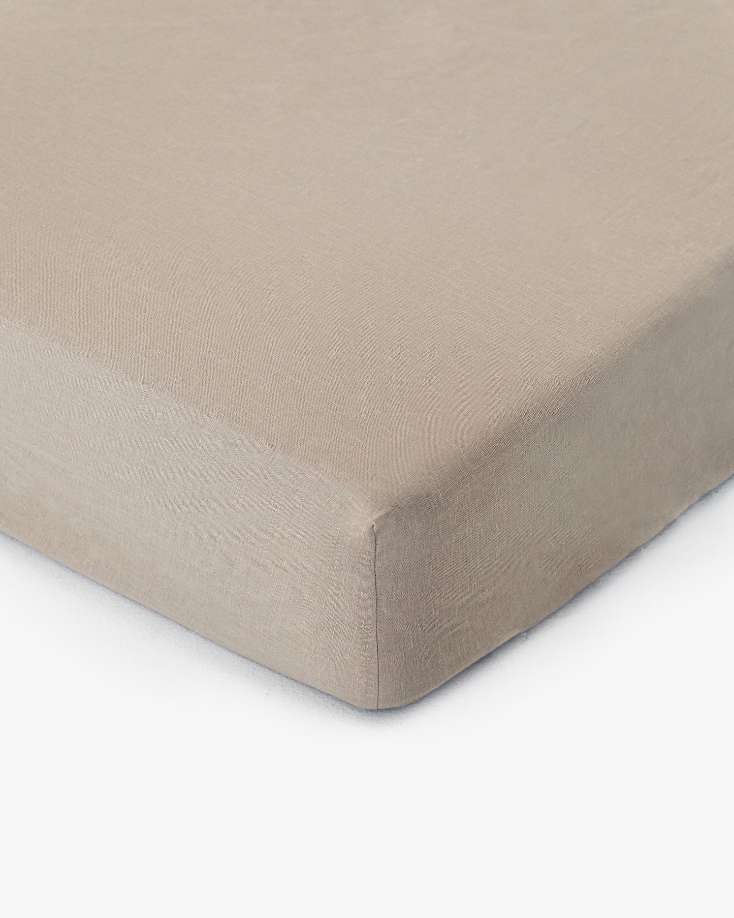 Natural linen fitted sheet - MagicLinen