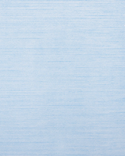 Pinstripe blue lightweight linen fabric (125 g/m2)