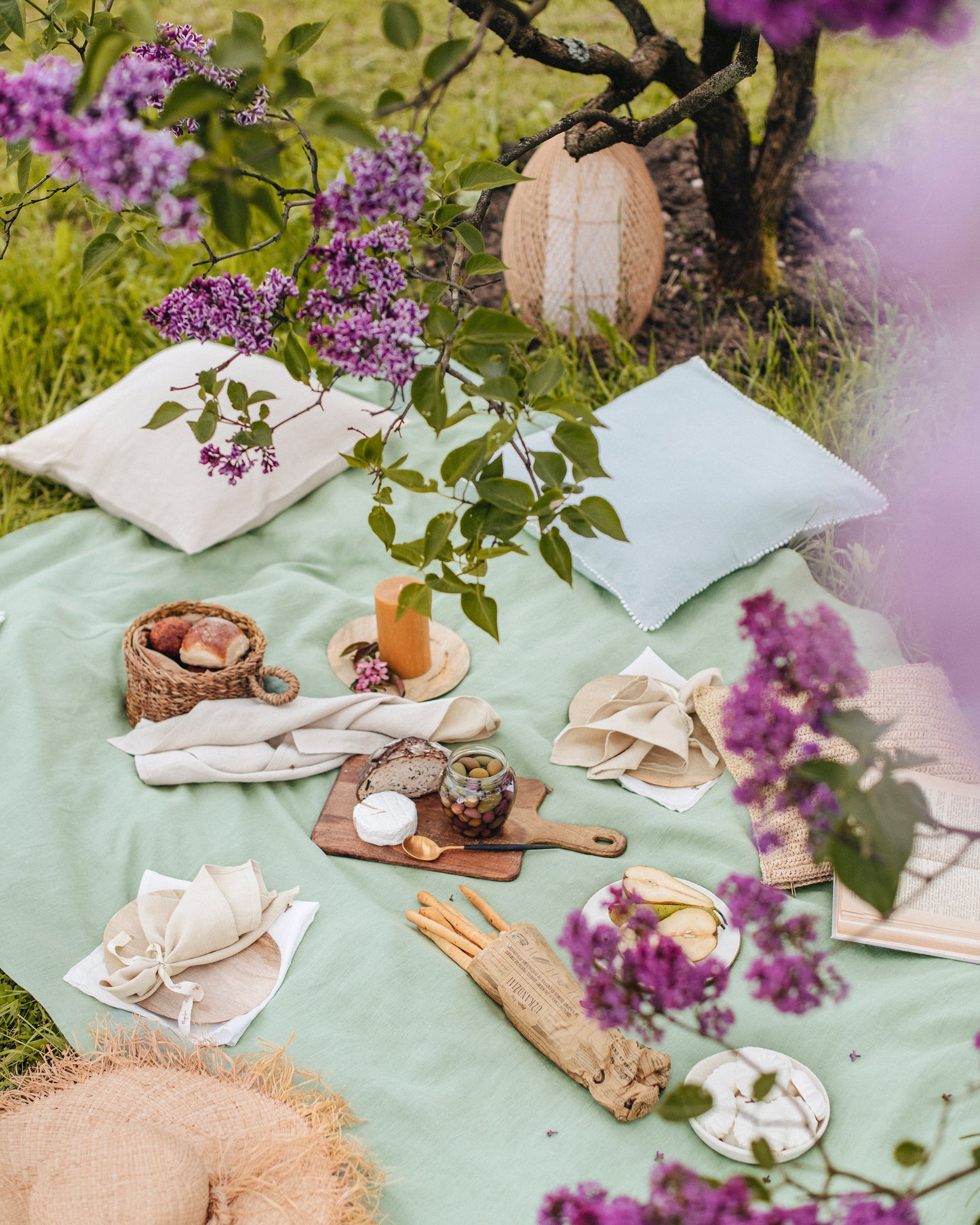 Natural linen napkin set of 2 - MagicLinen