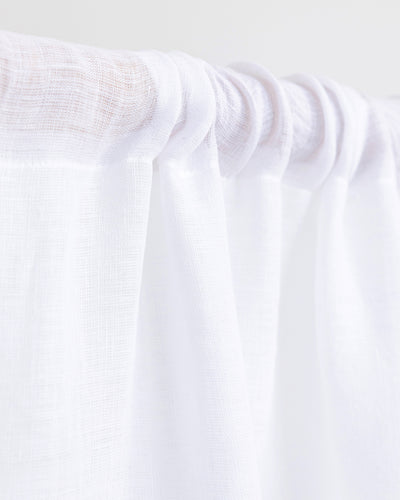 Sheer rod pocket linen curtain panel (1 pcs) - MagicLinen