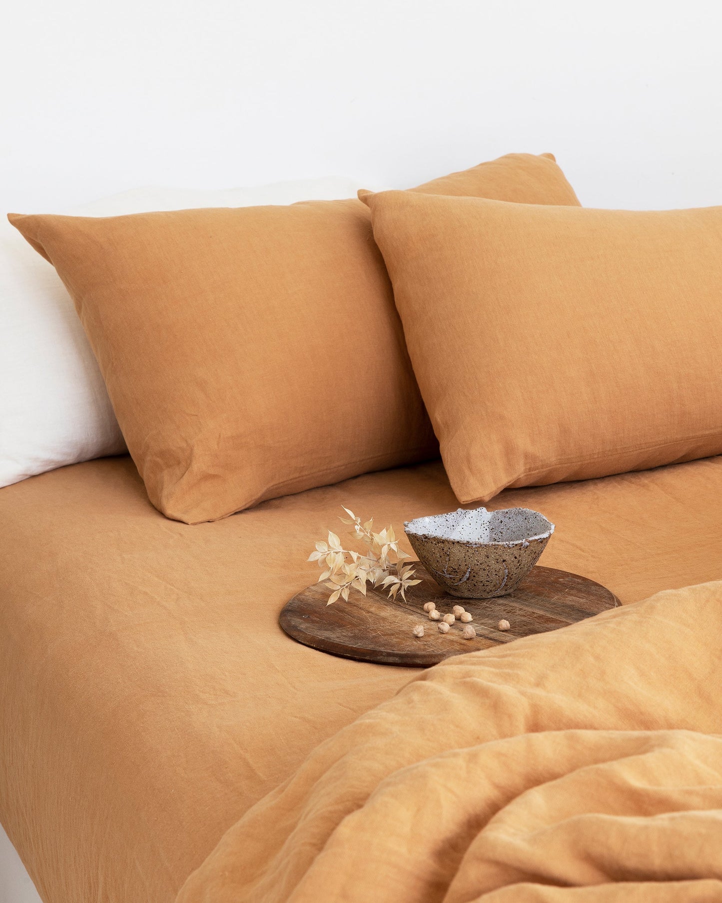 Tan linen duvet cover - MagicLinen