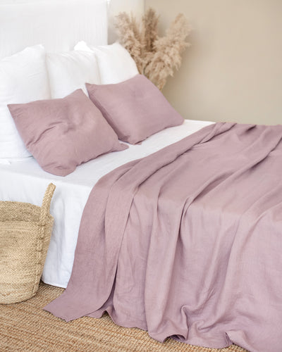 Woodrose linen flat sheet - MagicLinen