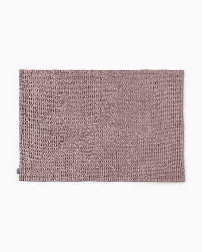 Waffle Bath Mat in Woodrose - MagicLinen