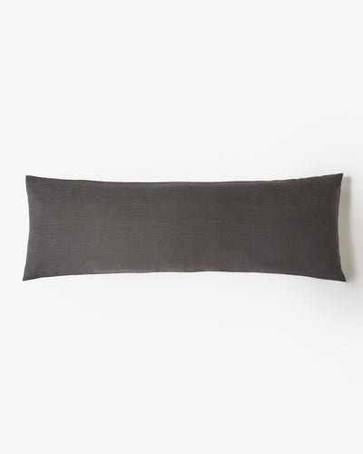 Body pillowcase in Charcoal gray - MagicLinen