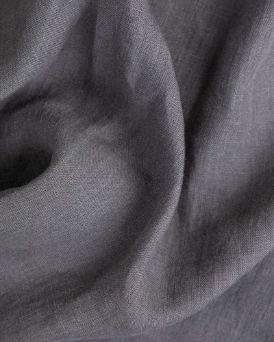 Charcoal Gray Linen tablecloth - MagicLinen