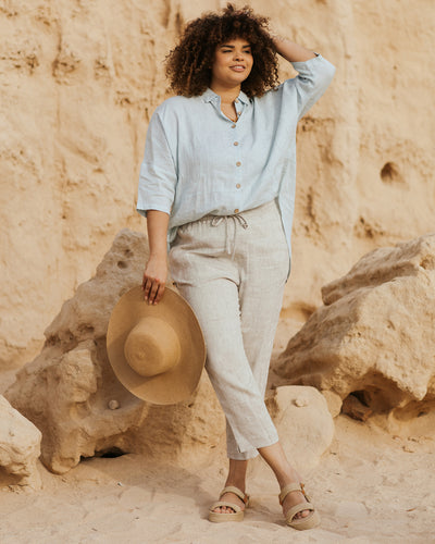 Baggy Linen Pants BESALU in Various Colors | MagicLinen