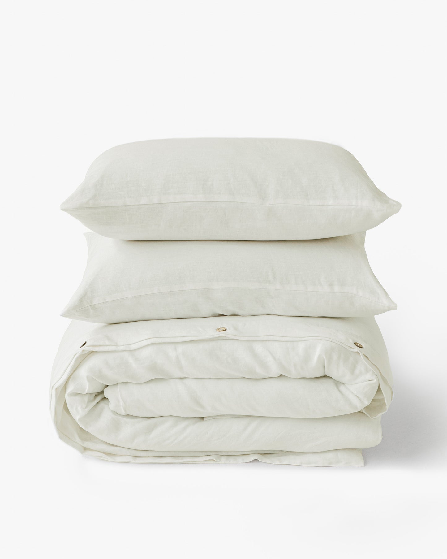 Ivory linen duvet cover set (3 pcs) - MagicLinen