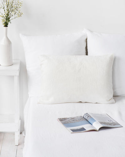 Ivory linen pillowcase - MagicLinen