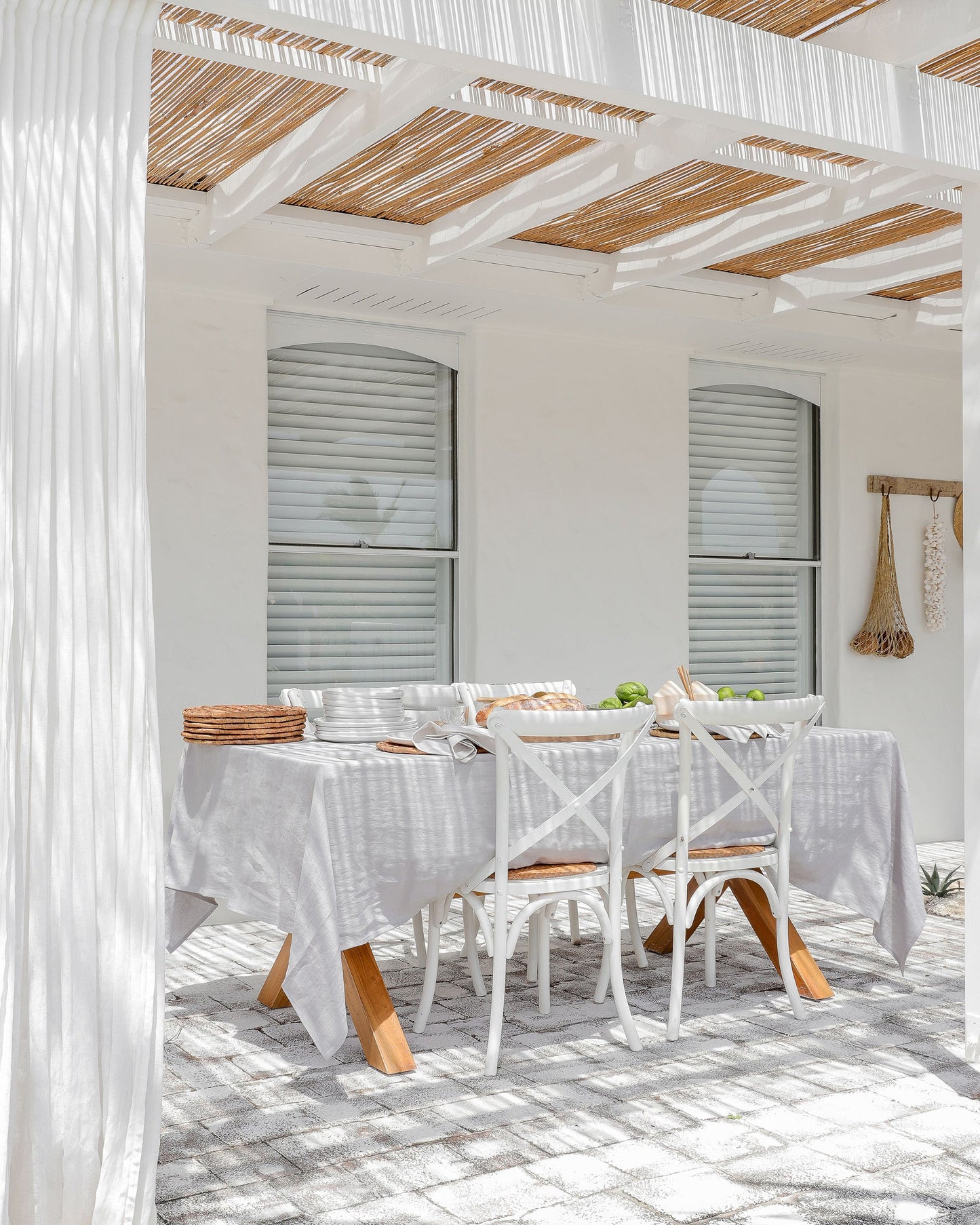 Light Gray Linen tablecloth - MagicLinen