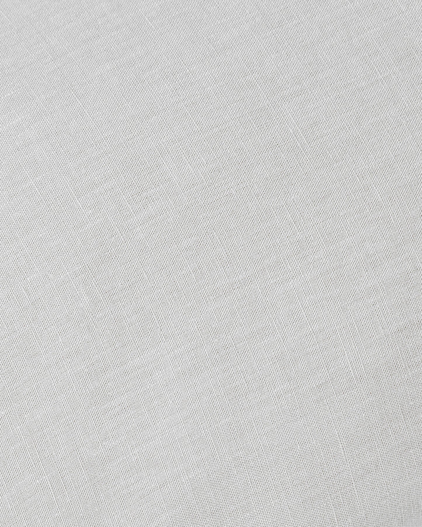 Ruffle trim linen tea towel in Light gray - MagicLinen