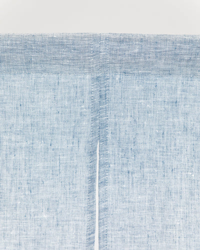 Linen noren curtains (1 pcs) in Blue melange - MagicLinen