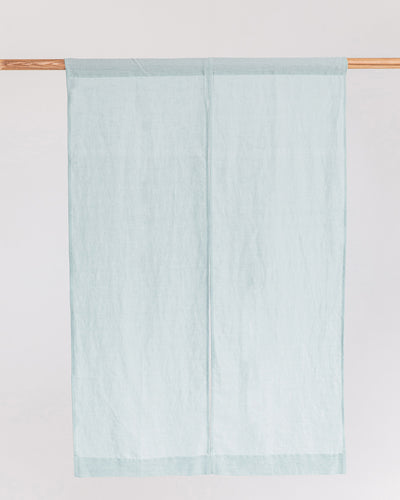 Linen noren curtains (1 pcs) in Dusty blue - MagicLinen