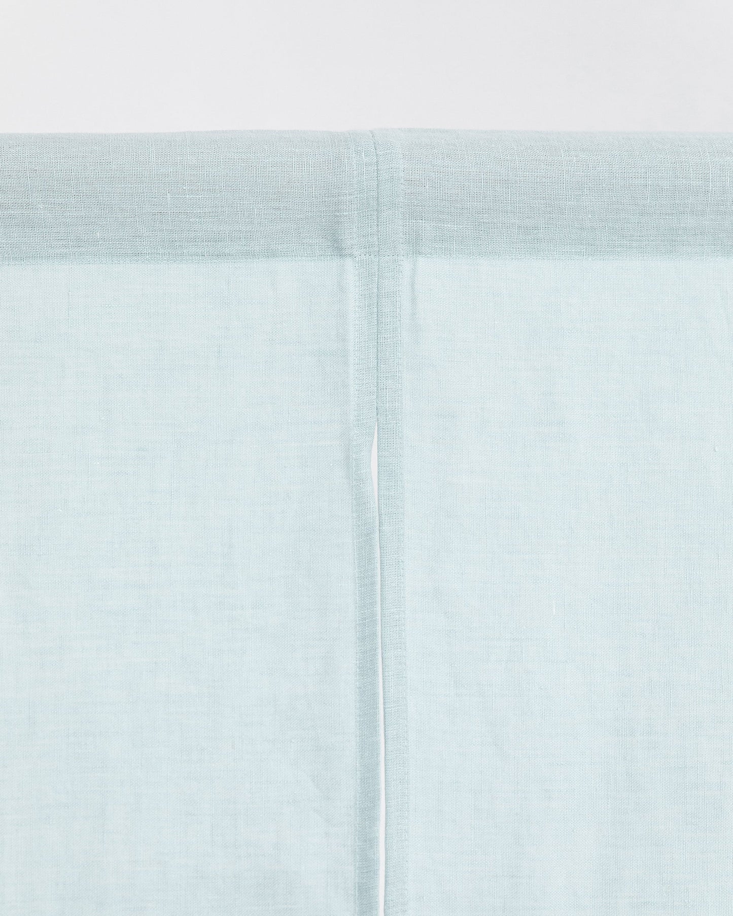 Custom size linen noren curtains (1 pcs) in Dusty blue - MagicLinen