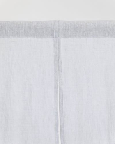 Linen noren curtains (1 pcs) in Light gray - MagicLinen