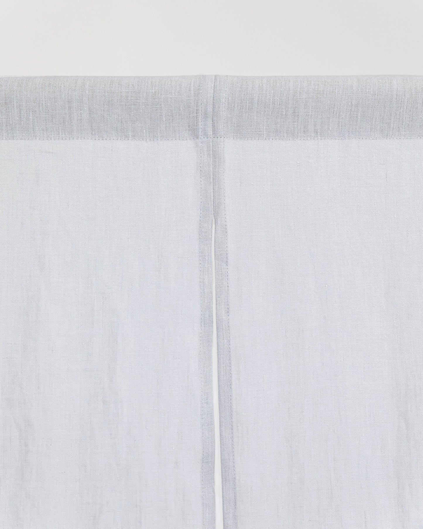 Custom size linen noren curtains (1 pcs) in Light gray - MagicLinen