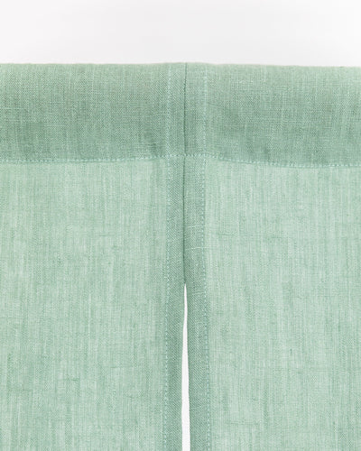 Linen noren curtains (1 pcs) in Matcha green - MagicLinen