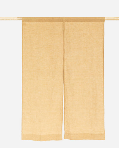 Linen noren curtains (1 pcs) in Sandy beige - MagicLinen