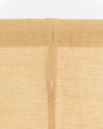 Linen noren curtains (1 pcs) in Sandy beige - MagicLinen
