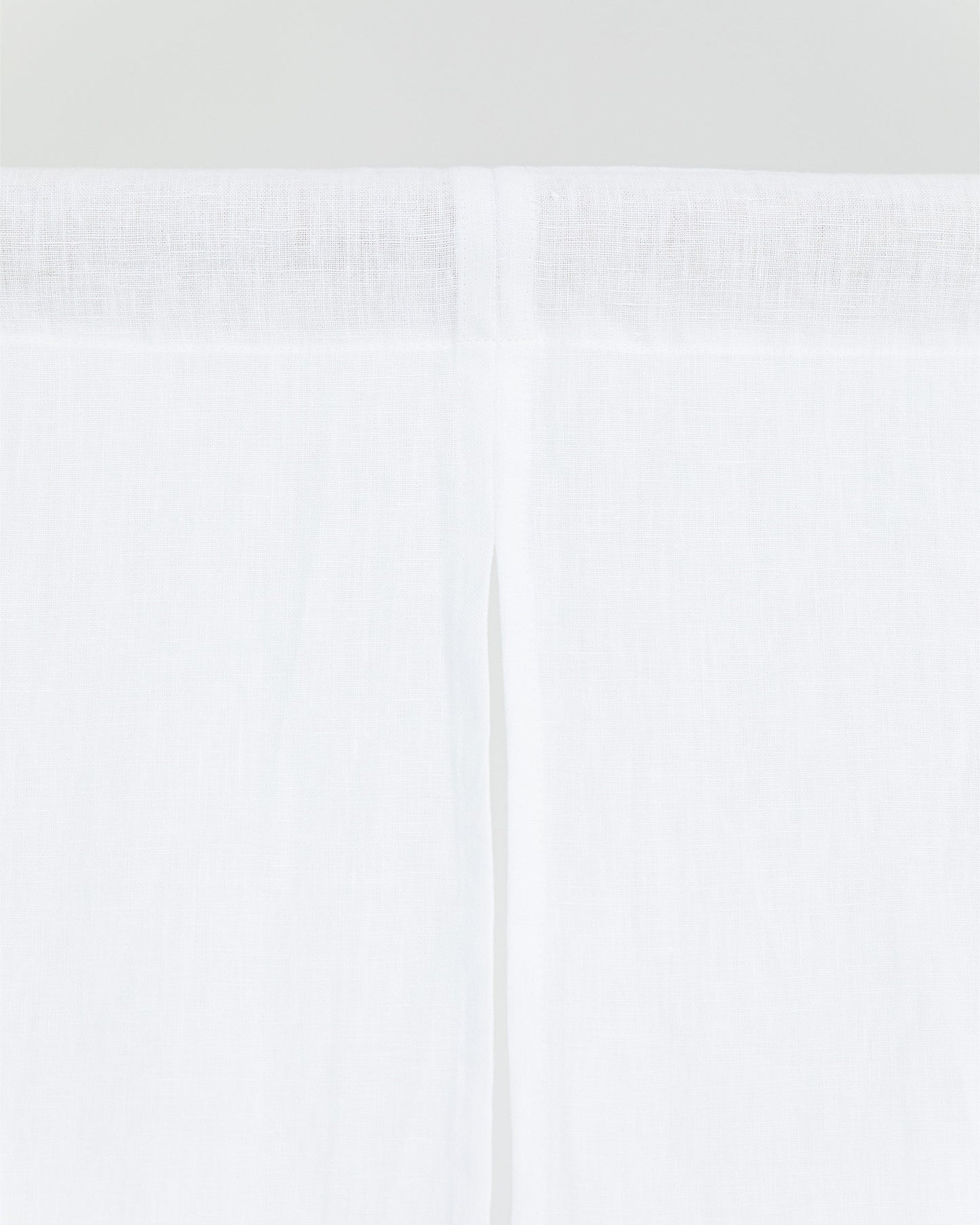 Custom size linen noren curtains (1 pcs) in White - MagicLinen