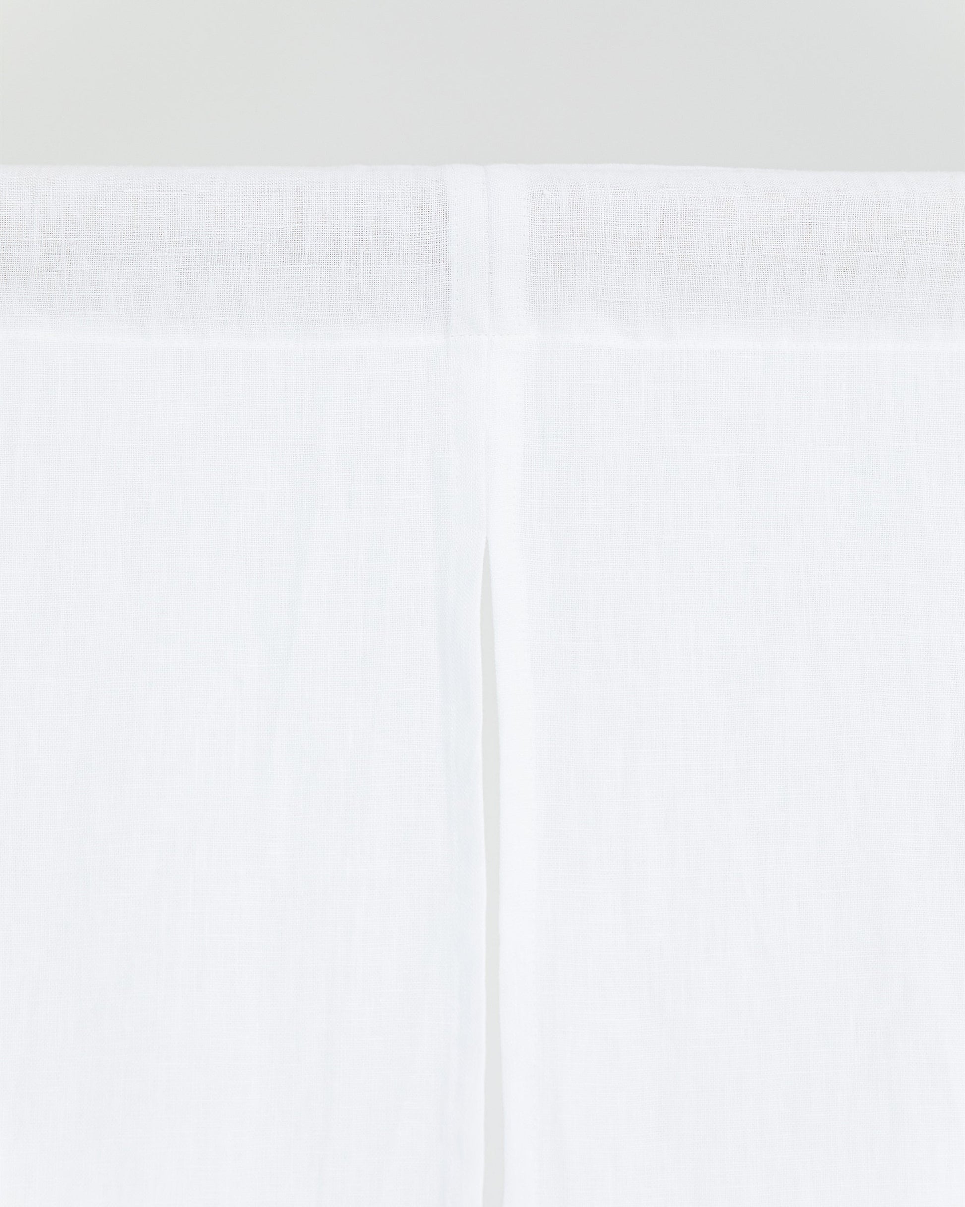Custom size linen noren curtains (1 pcs) in White - MagicLinen