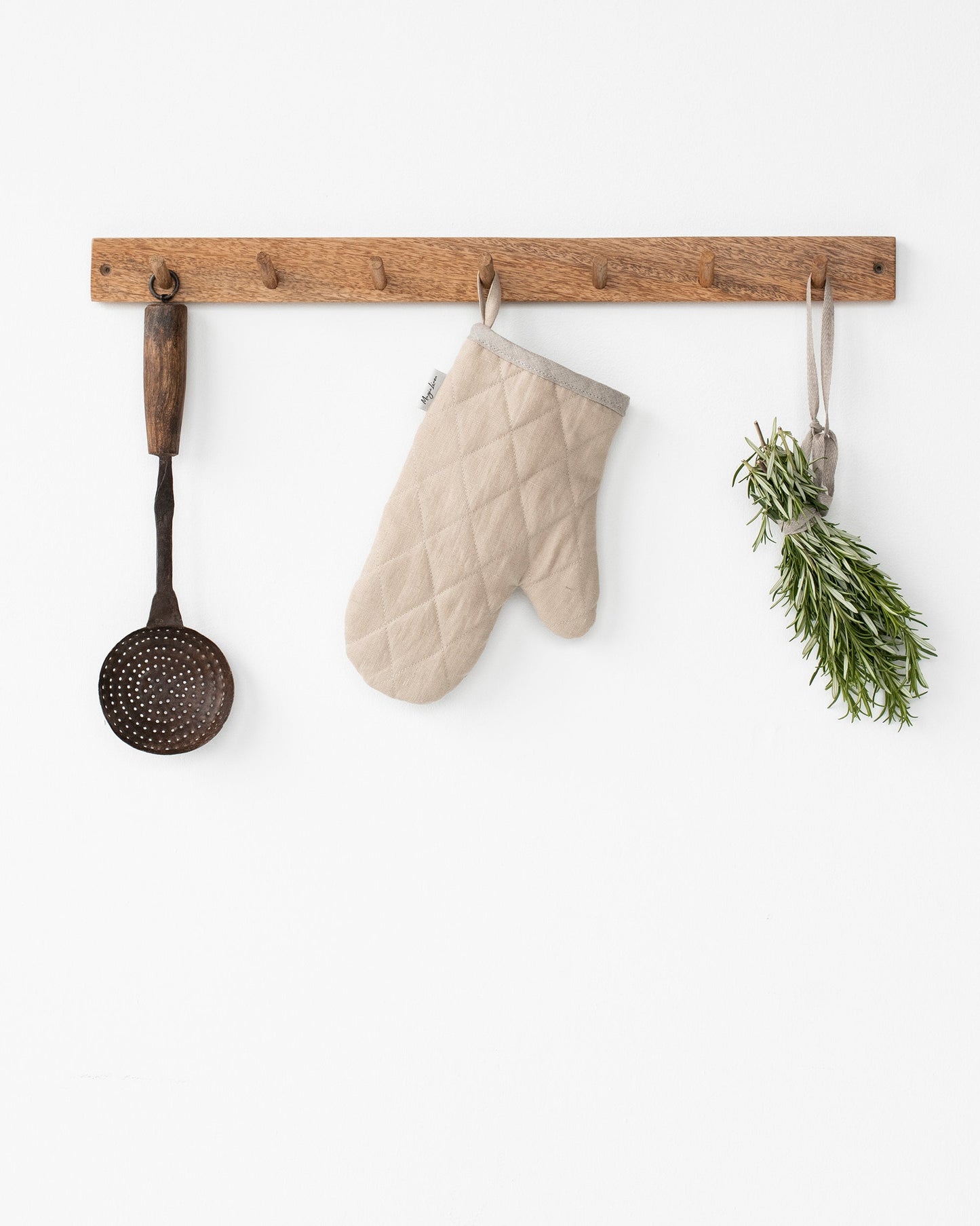 Linen oven mitt (1 pcs) in Natural linen - MagicLinen