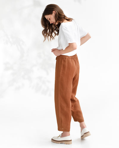 Baggy linen pants BESALU in Various colors - MagicLinen