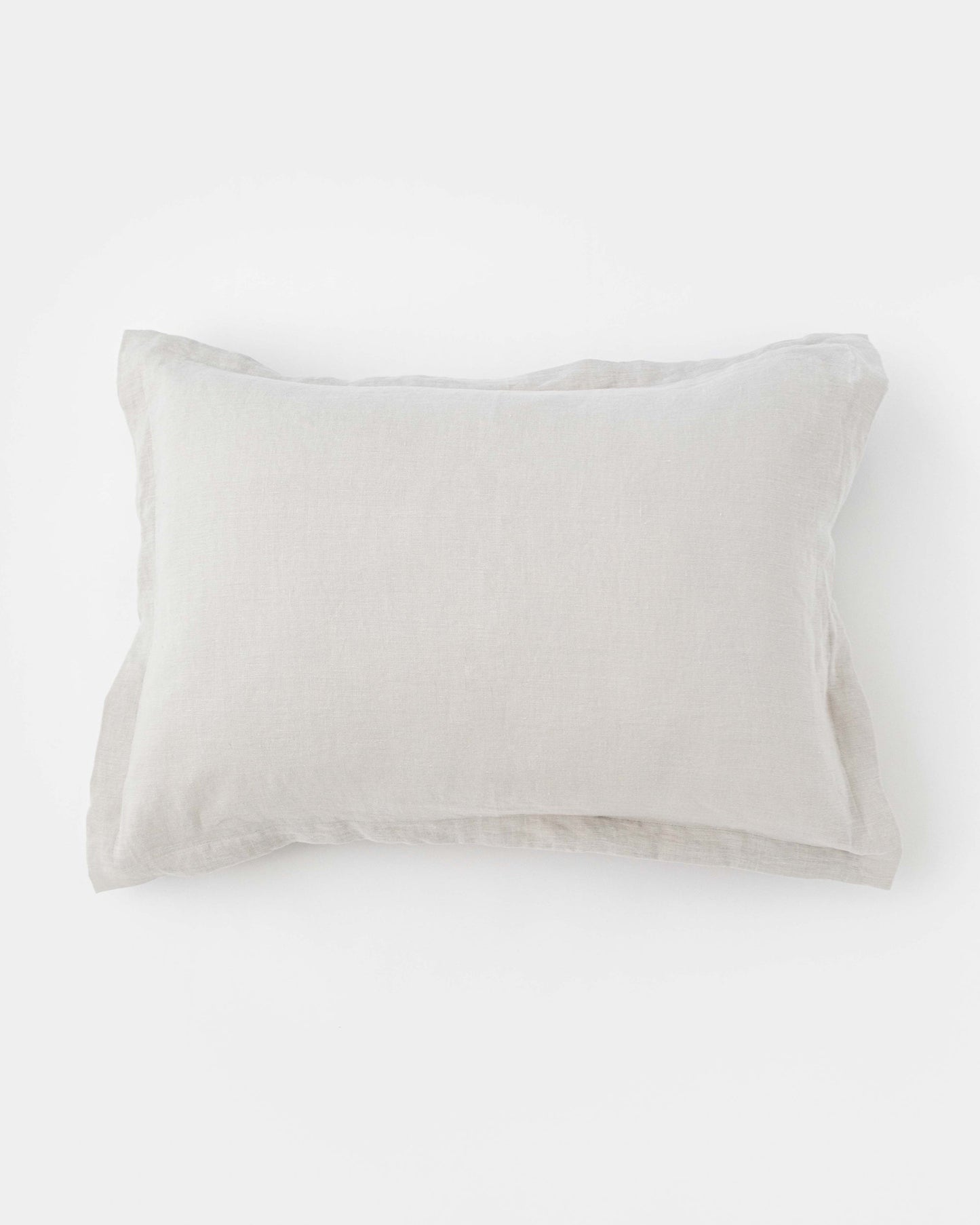 Linen pillow sham in Light gray - MagicLinen