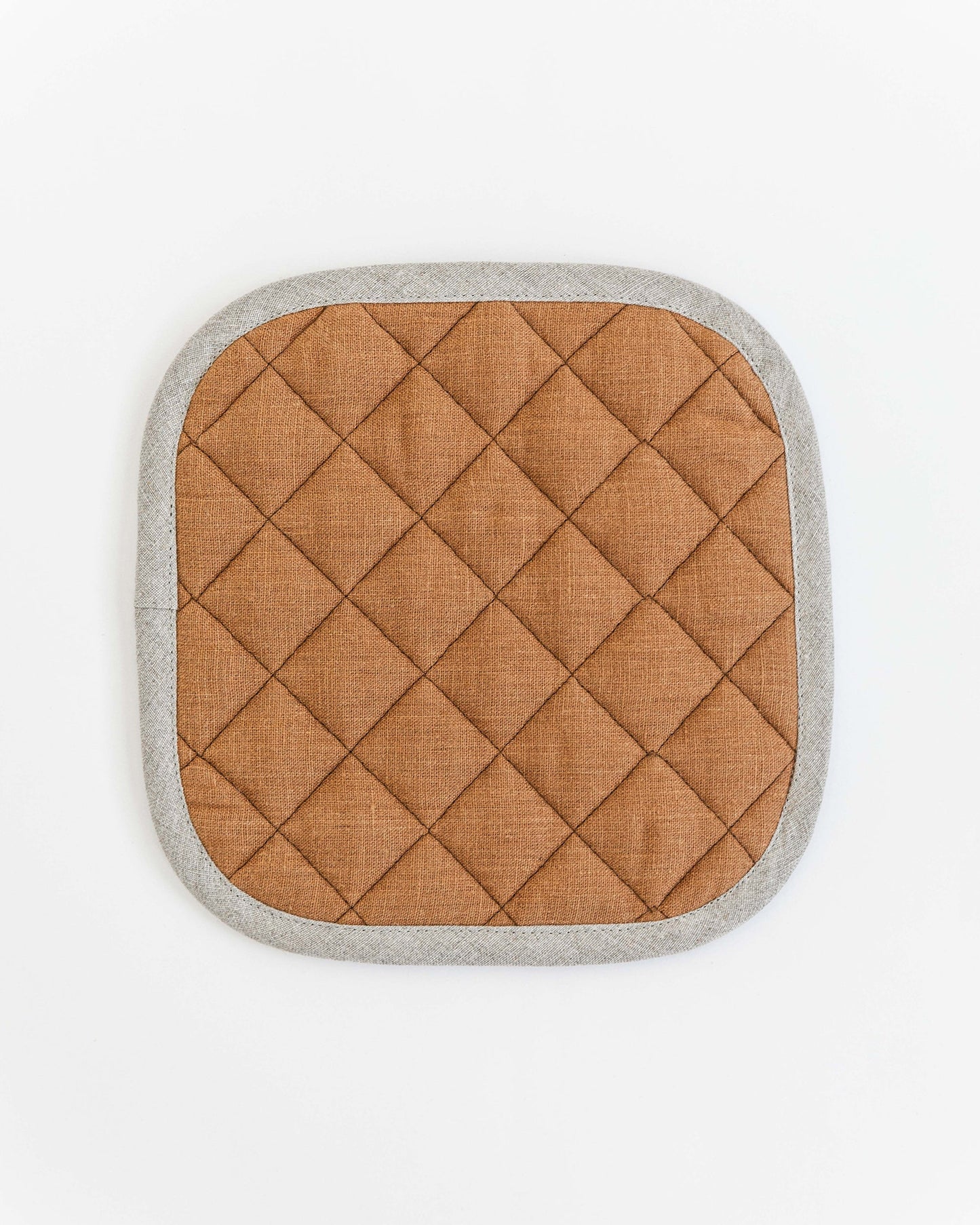 Linen pot-holder (1 pcs) in Cinnamon - MagicLinen