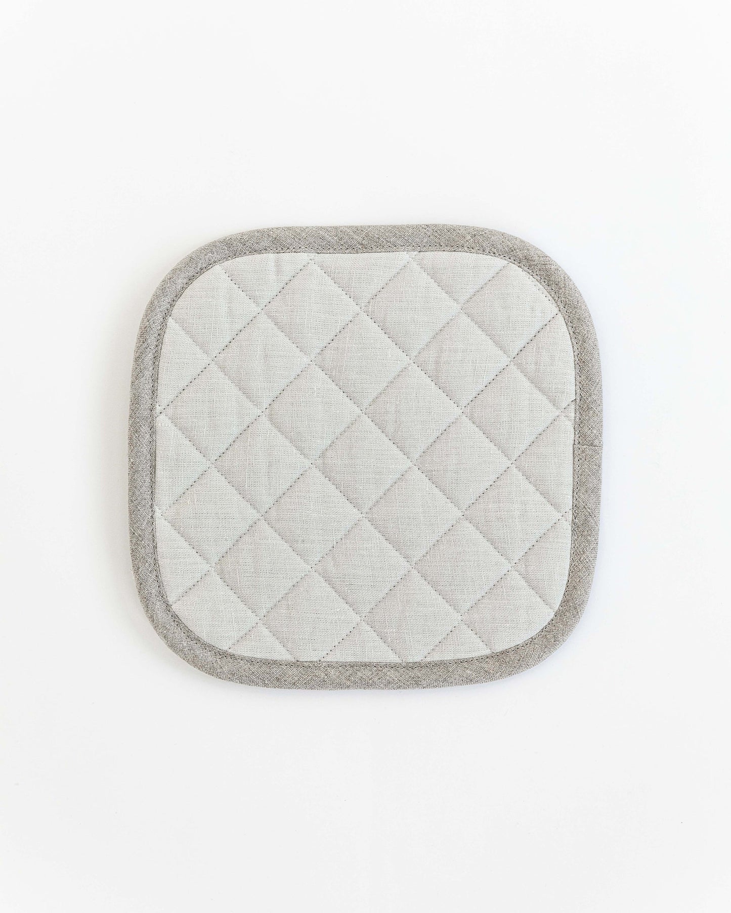 Linen pot-holder (1 pcs) in Light gray - MagicLinen