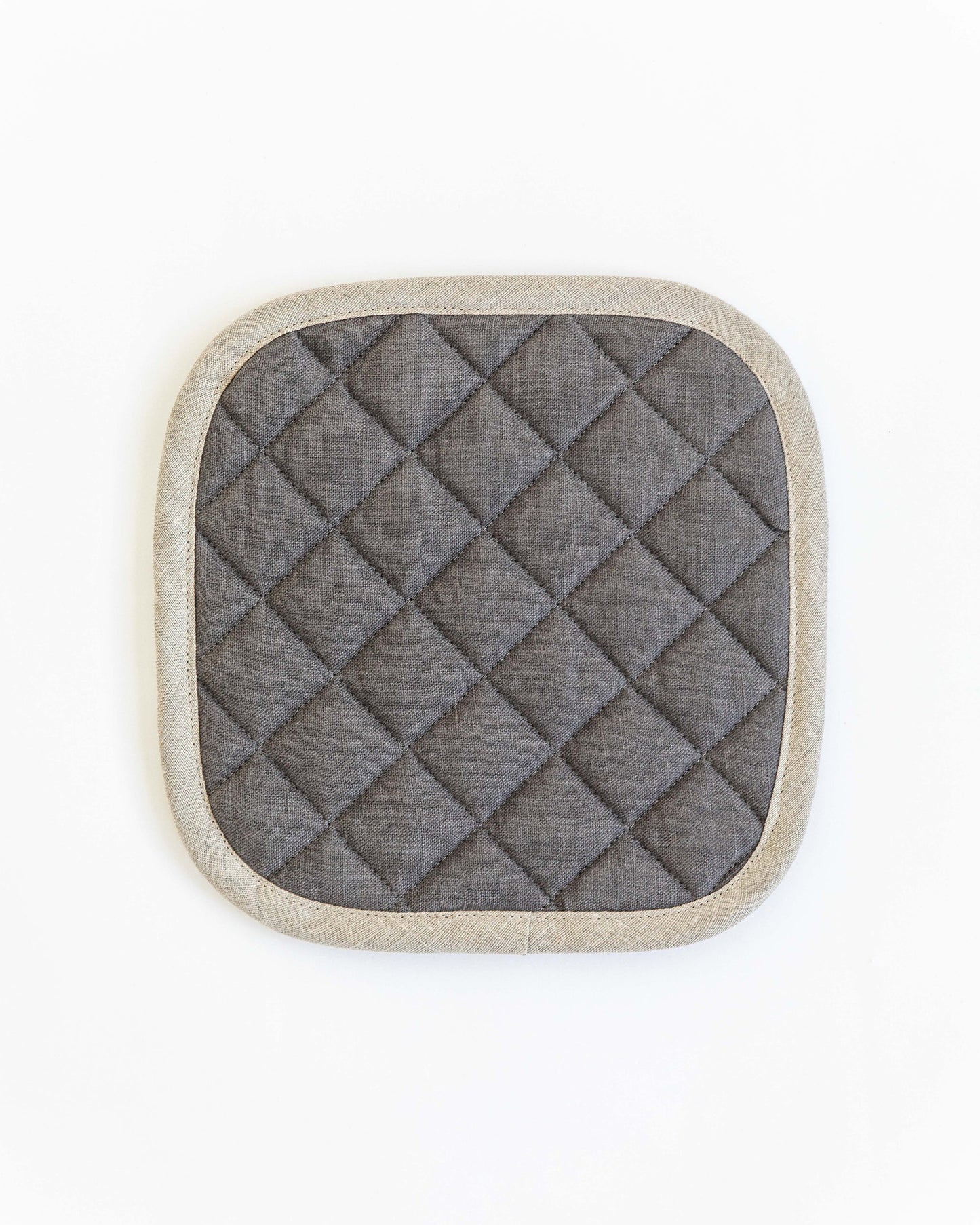 Linen pot-holder (1 pcs) in Charcoal gray - MagicLinen